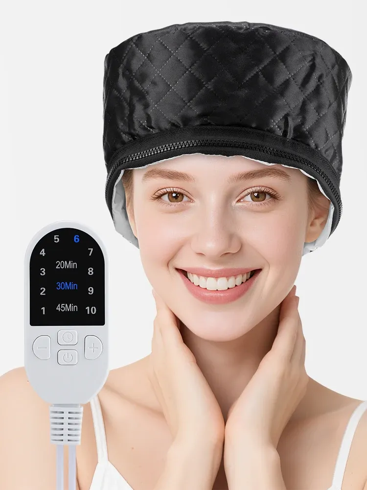 Commande du bonnet chauffant pour cheveux