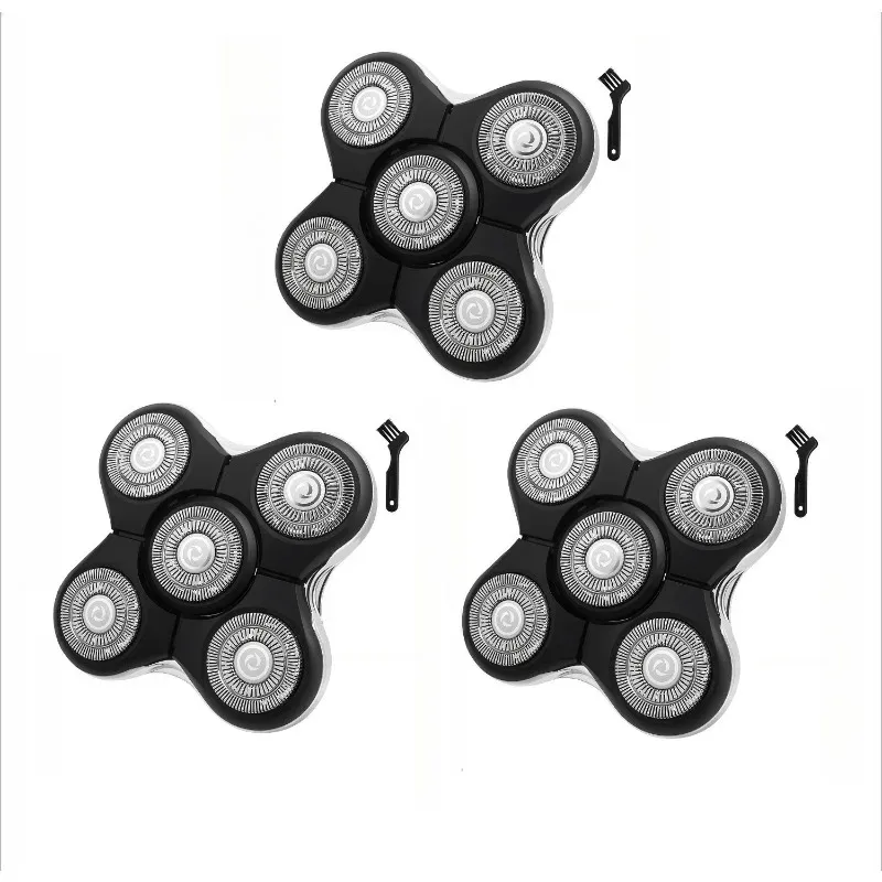 Têtes de rechange 5 lames pour rasoirs Remington RX5, XR7000 et XR1500, lavables, pour rasage à sec et humide 8