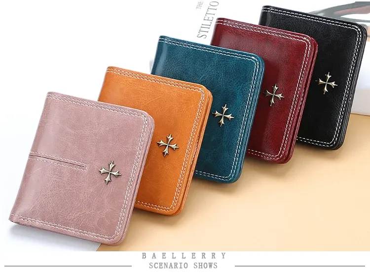 Mini portefeuille femme, détail de la surface