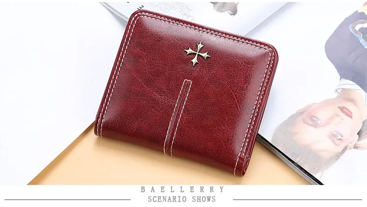 Mini portefeuille femme, finition élégante