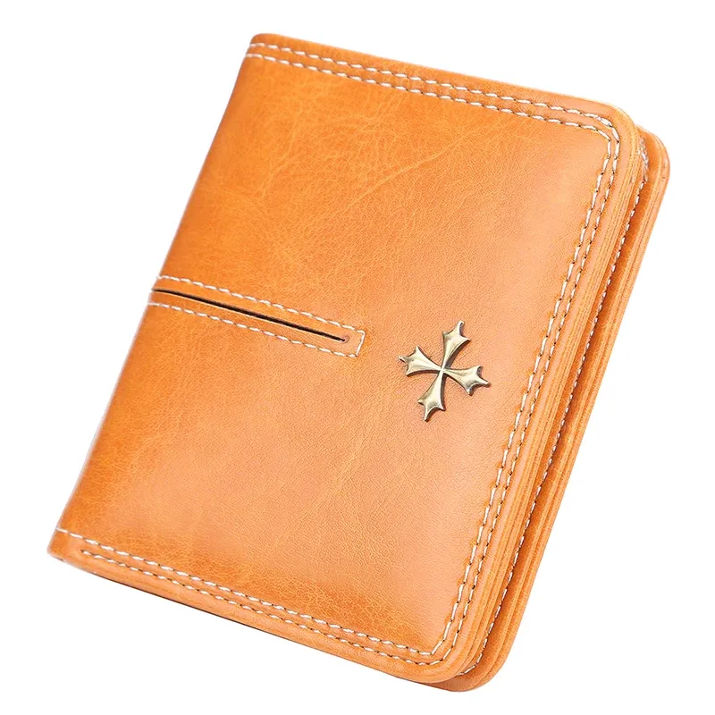 Mini portefeuille en cuir PU pour femme, porte-cartes fin, fermeture éclair 8