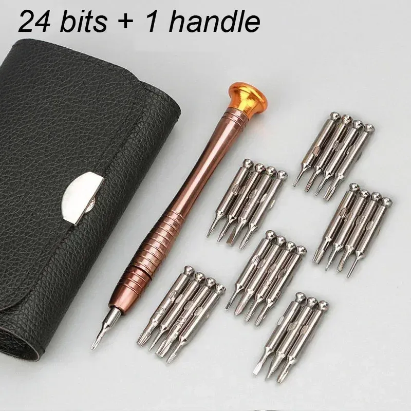 Mini tournevis de précision 25 en 1, kit d'outils de réparation électronique avec embouts Torx pour iPhone, appareil photo, montre, tablette et PC 4