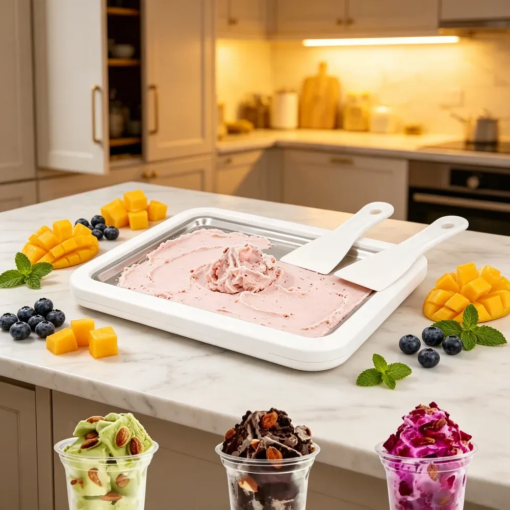 Machine à glace roulée multifonction pour la maison : yaourt glacé, gelato et desserts glacés maison - Image 1