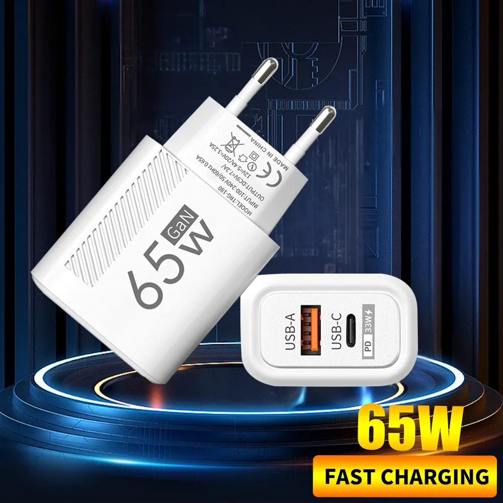 Chargeur USB-C GaN 65 W à charge rapide