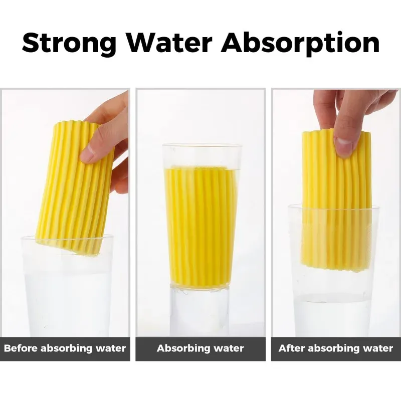 Éponge PVA haute absorption avec brosse multifonction, lot de 2 à 10 pièces 4