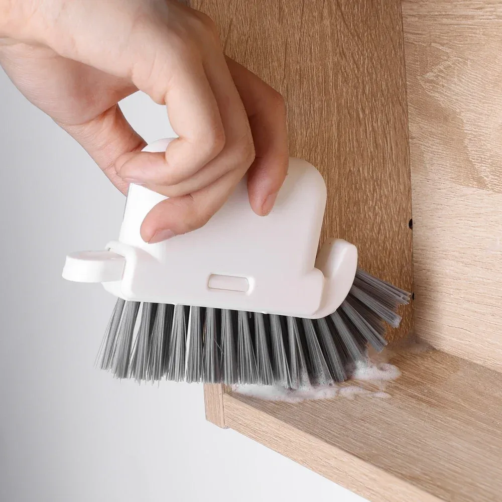 Brosse de nettoyage 3 en 1 pour rainures de fenêtre et rails de porte coulissante 5