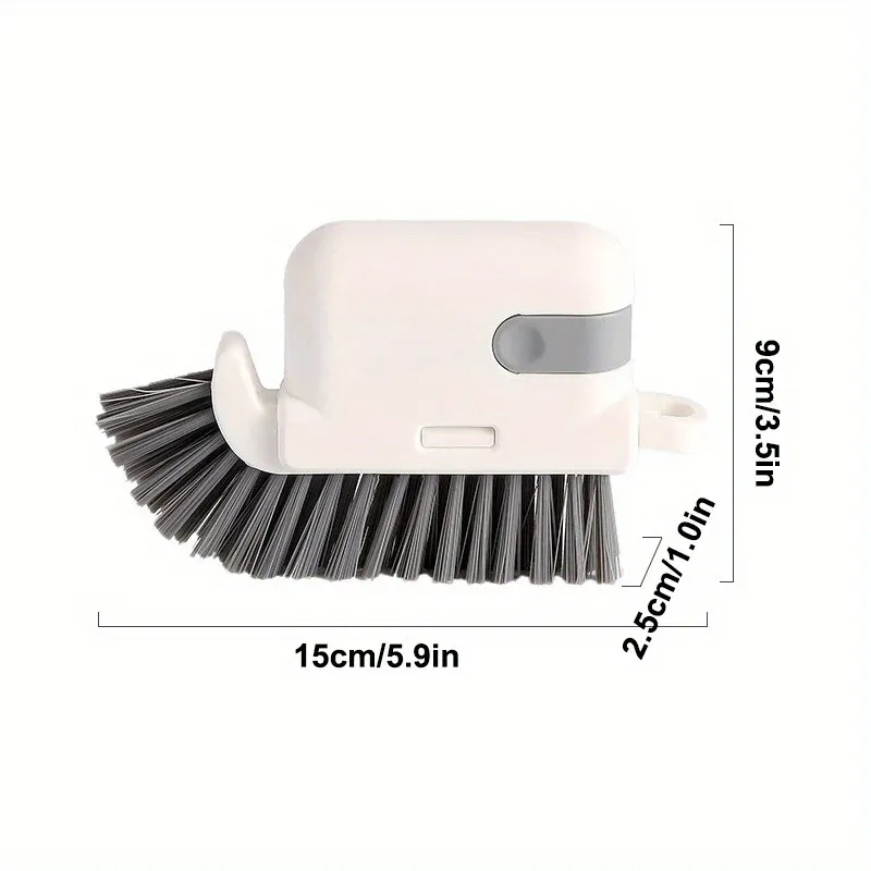 Brosse de nettoyage 3 en 1 pour rainures de fenêtre et rails de porte coulissante 6