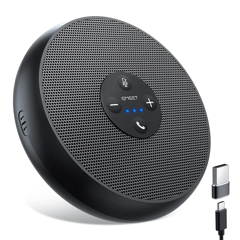Haut-parleur de conférence USB filaire EMEET avec 2 micros 360° pour Zoom, WebEx et Microsoft Teams 7