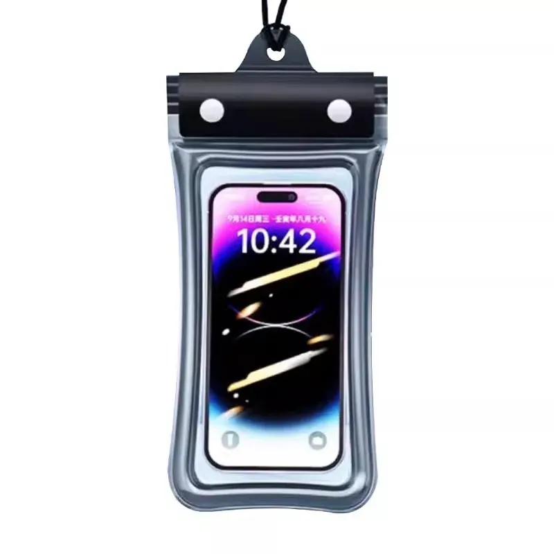 Pochette étanche universelle pour téléphone avec cordon, compatible écran tactile, flottante, idéale pour la natation et les activités en extérieur 6