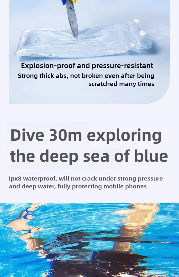 Pochette lors d'une activité nautique
