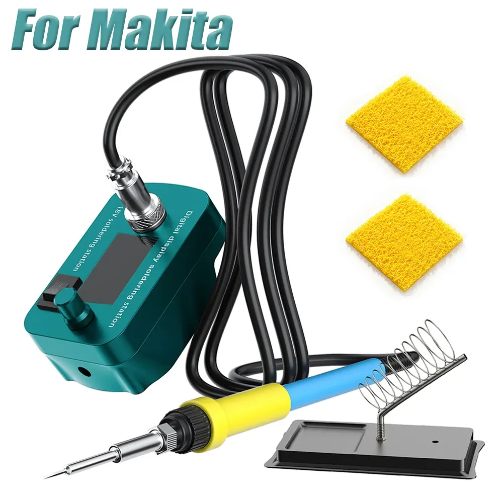 Station de soudage sans fil compatible batterie Makita 18V, fer à souder 60 W, outil de réparation de circuits imprimés pour usage domestique et extérieur