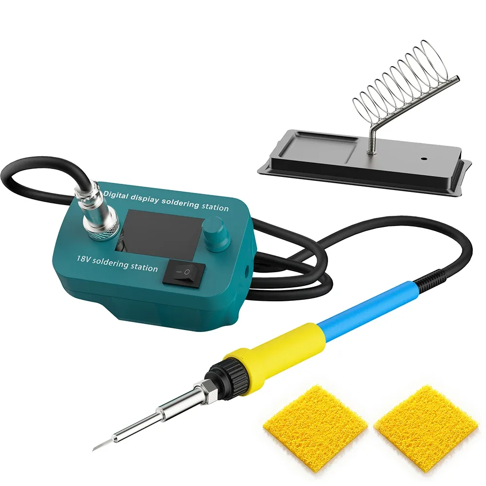 Station de soudage sans fil compatible batterie Makita 18V, fer à souder 60 W, outil de réparation de circuits imprimés pour usage domestique et extérieur 7