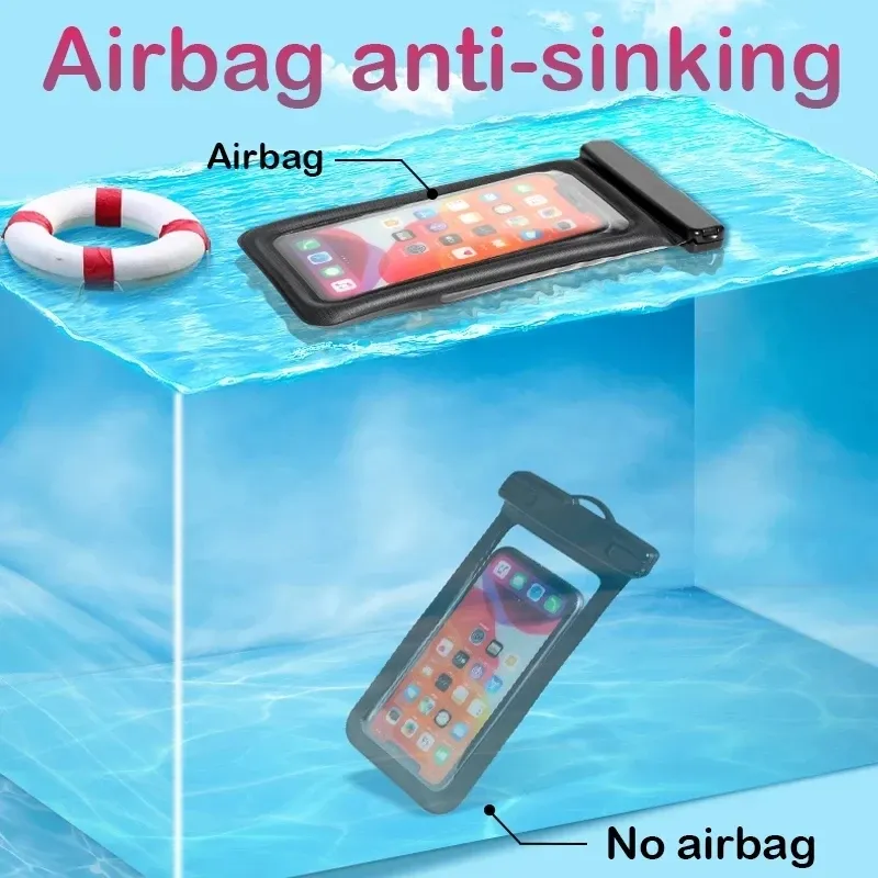 Pochette flottante étanche pour natation en plein air, housse de protection pour téléphone compatible iPhone, Samsung, Xiaomi, Redmi et Huawei 3