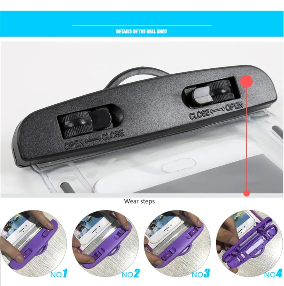 Étui flottant pour smartphone, vue d'ensemble