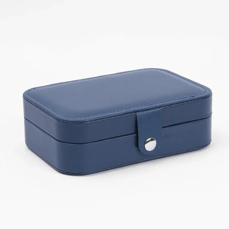 Boîte à bijoux portable multi-compartiments avec doublure en velours rose, idéale pour les voyages 7