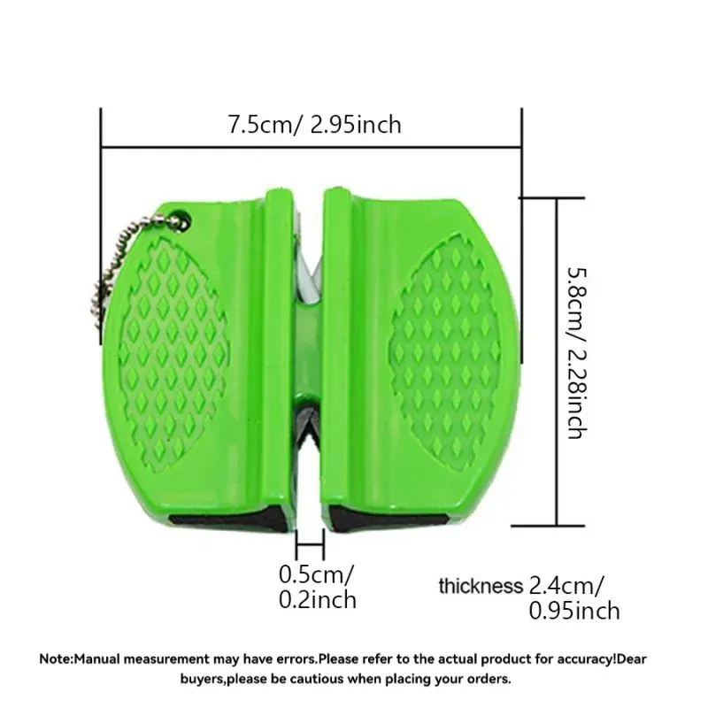 Mini aiguiseur de couteaux double face, outil portable pour l'extérieur et la cuisine, pour un affûtage rapide des couteaux 5