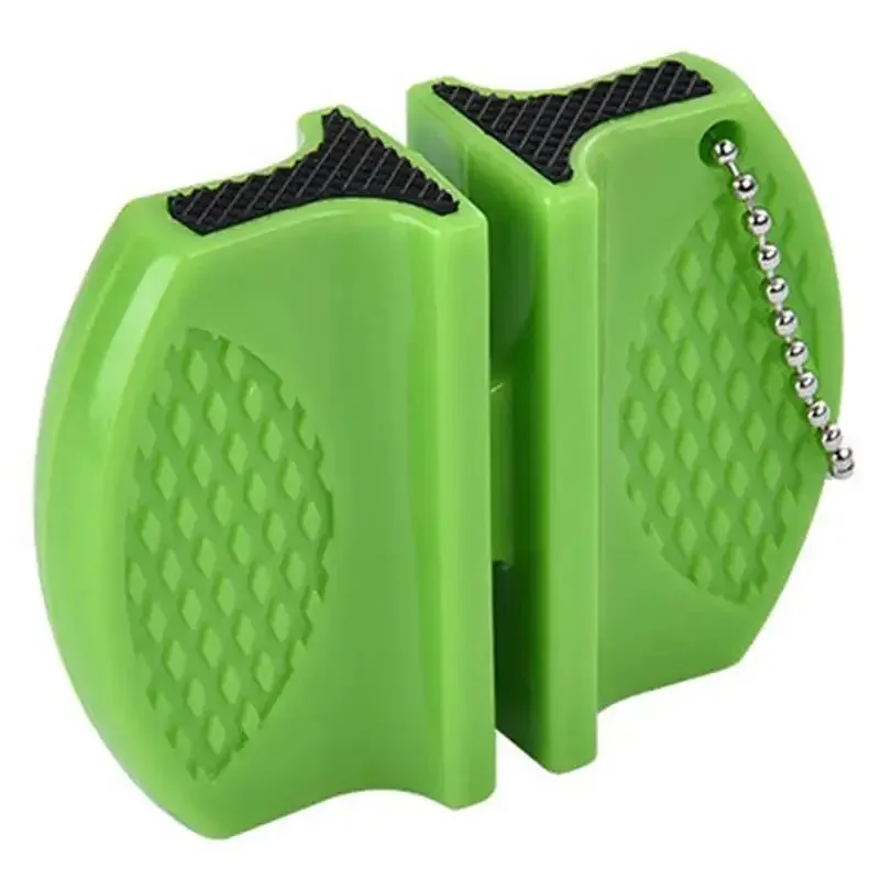 Mini aiguiseur de couteaux double face, outil portable pour l'extérieur et la cuisine, pour un affûtage rapide des couteaux 10