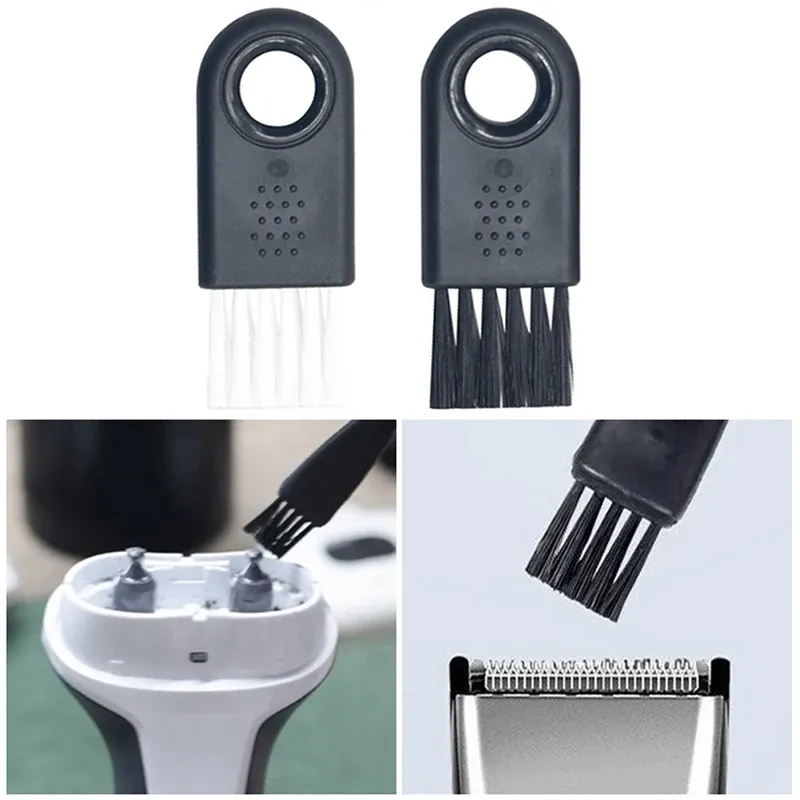 Détail des poils en nylon de la brosse de nettoyage