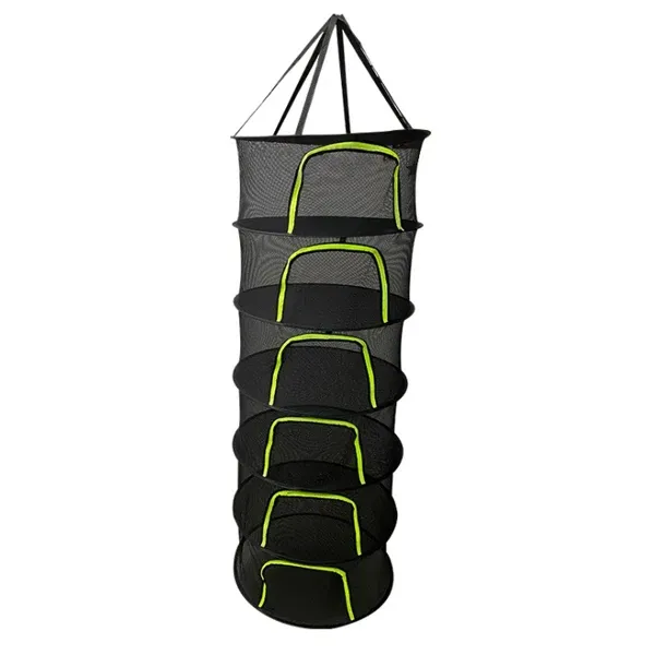 Filet de séchage suspendu pour herbes et poissons, 2 à 8 couches, support pliable 7
