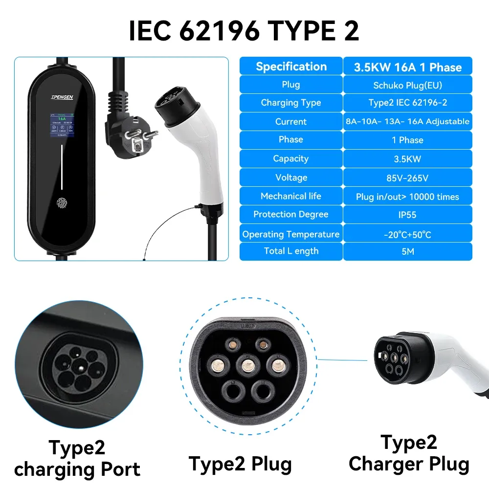 Chargeur portable IPENGEN pour véhicule électrique