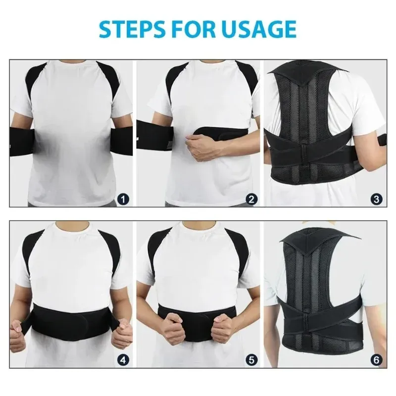Ceinture de maintien lombaire renforcée avec correcteur de posture réglable 5