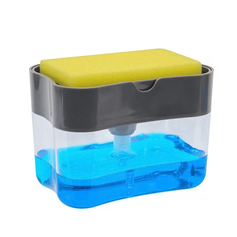 Distributeur automatique de liquide de style cuisine avec brosse de nettoyage pour vaisselle et ustensiles, pompe à savon 2