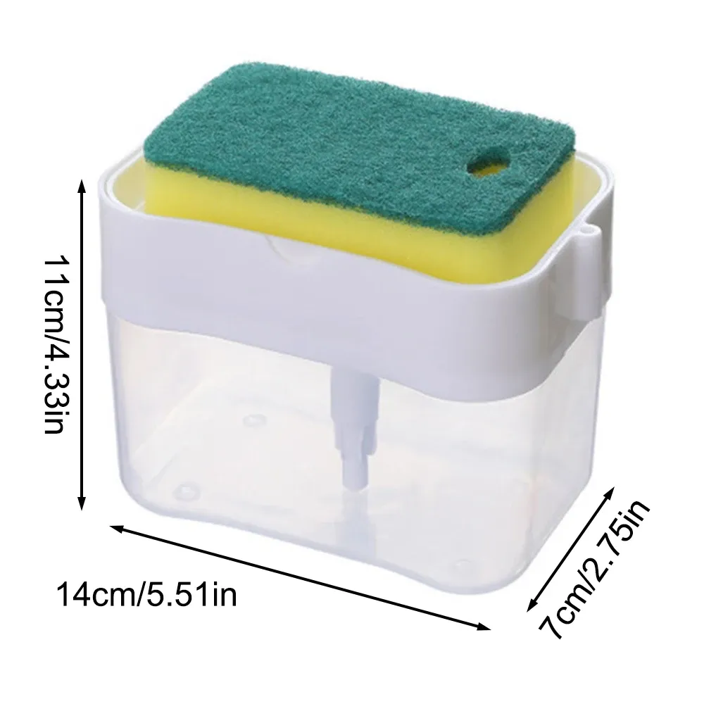 Distributeur automatique de liquide de style cuisine avec brosse de nettoyage pour vaisselle et ustensiles, pompe à savon 5