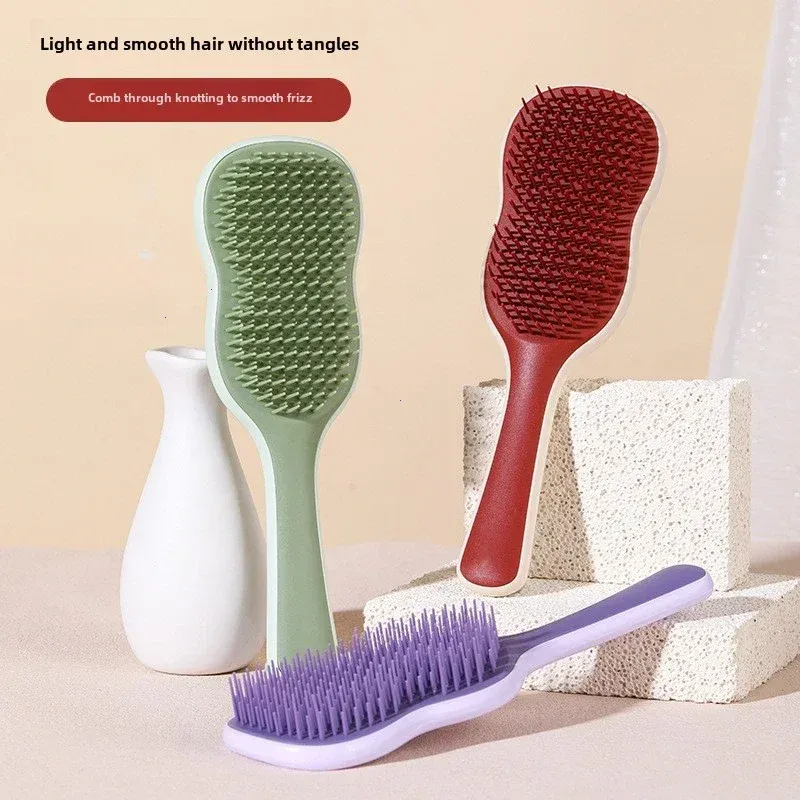Peigne démêlant anti-emmêlage à effet massant – Brosse à cheveux bouclés à séchage rapide, outil de coiffure pour des cheveux sains 2