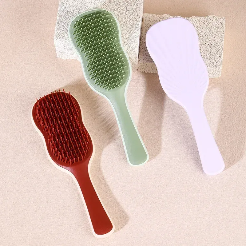 Peigne démêlant anti-emmêlage à effet massant – Brosse à cheveux bouclés à séchage rapide, outil de coiffure pour des cheveux sains 4