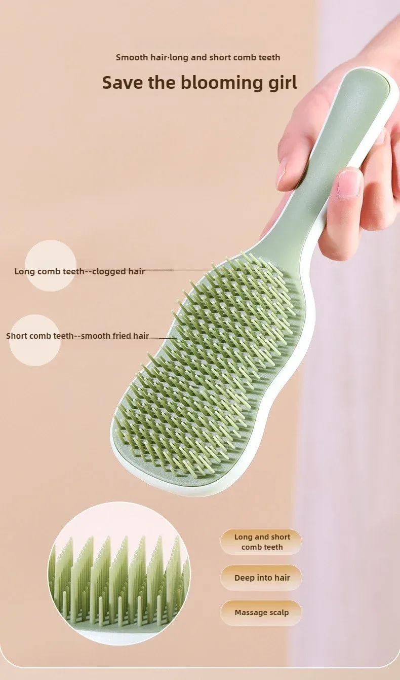 Peigne anti-emmêlement à massage, détail