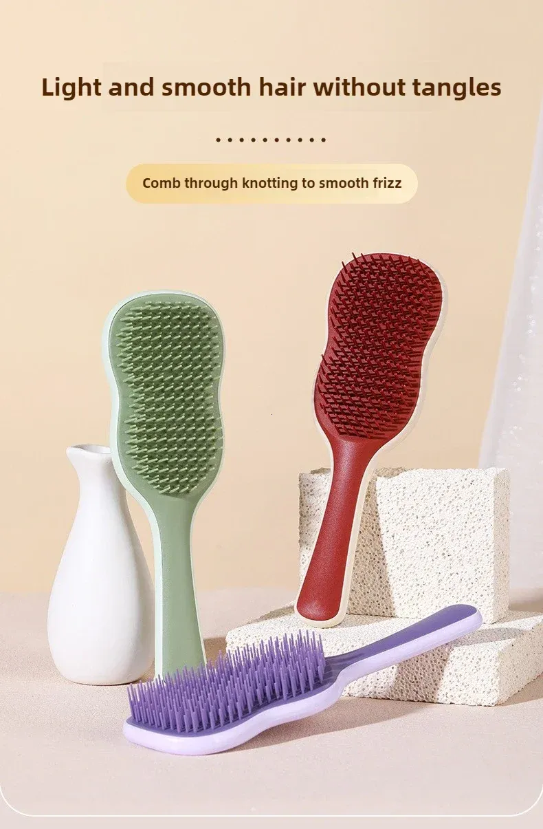 Peigne anti-emmêlement à massage, vue d'ensemble