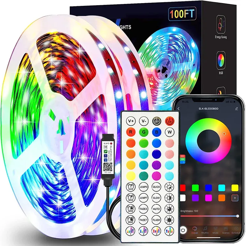 Ruban LED RVB pour décoration de chambre à coucher