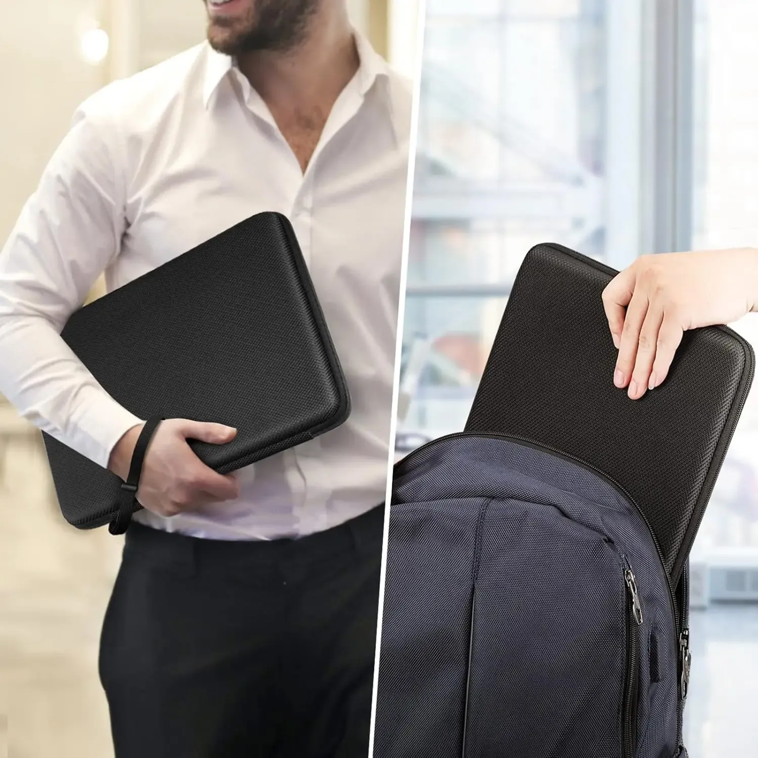 Étui pour ordinateur portable, en situation