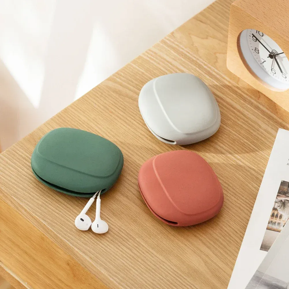 Organisateur électronique en silicone rangeant des écouteurs