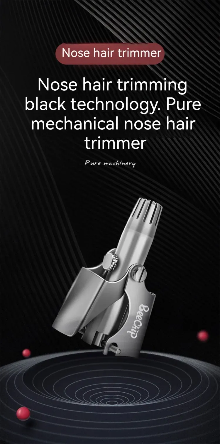 Tondeuse portable pour poils d'oreille et de nez, en situation