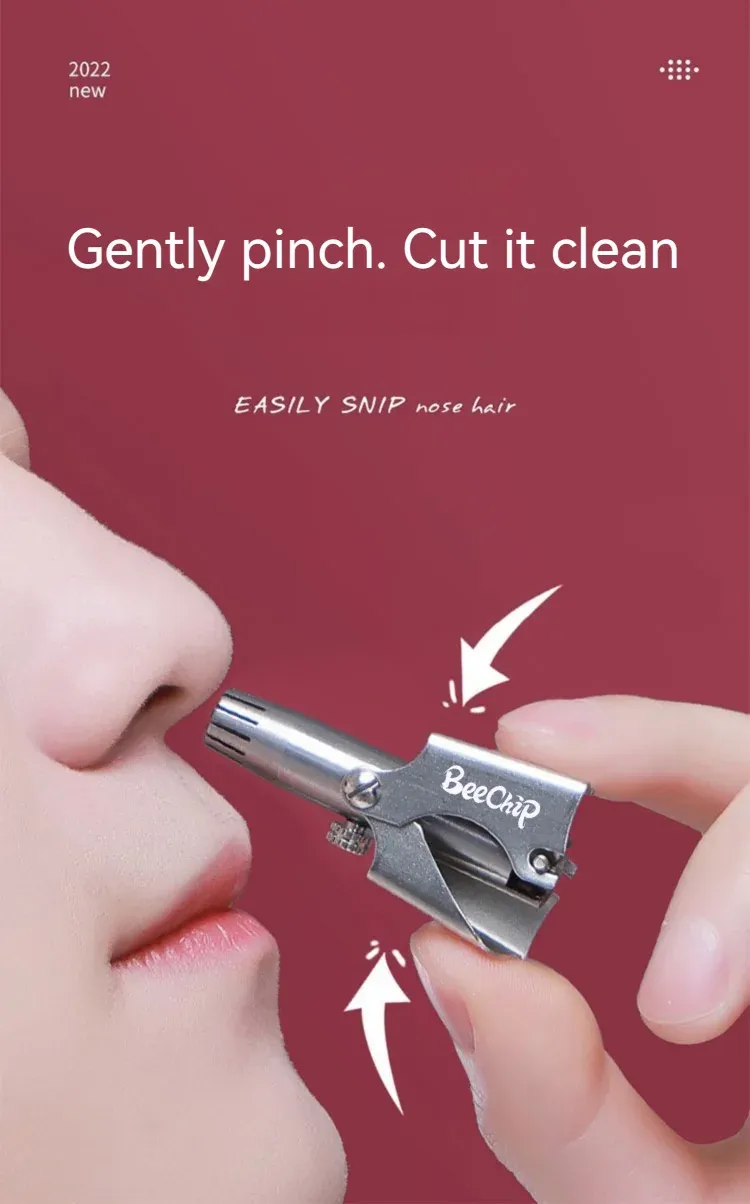 Tondeuse portable pour poils d'oreille et de nez, présentation complète