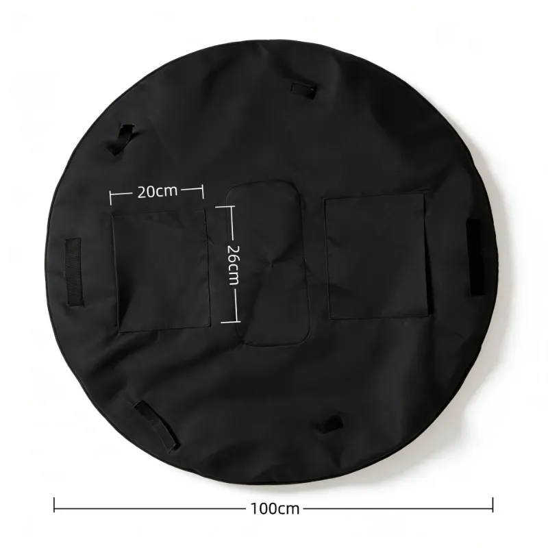 Sac de voyage pliable grande capacité, léger et imperméable, avec tapis de pique-nique et organisateur de rangement 6