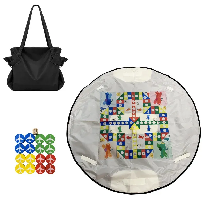 Sac de voyage pliable grande capacité, léger et imperméable, avec tapis de pique-nique et organisateur de rangement 7