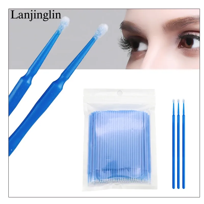 Brosse de nettoyage de cils Micro, utilisation sur les cils