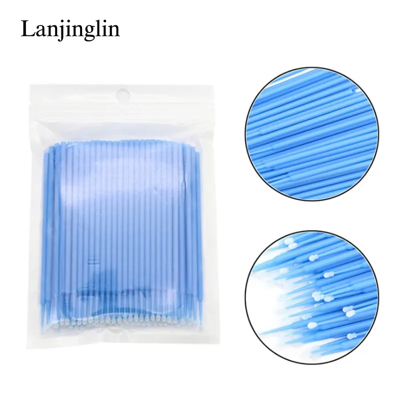 Brosse de nettoyage de cils Micro, finition précise