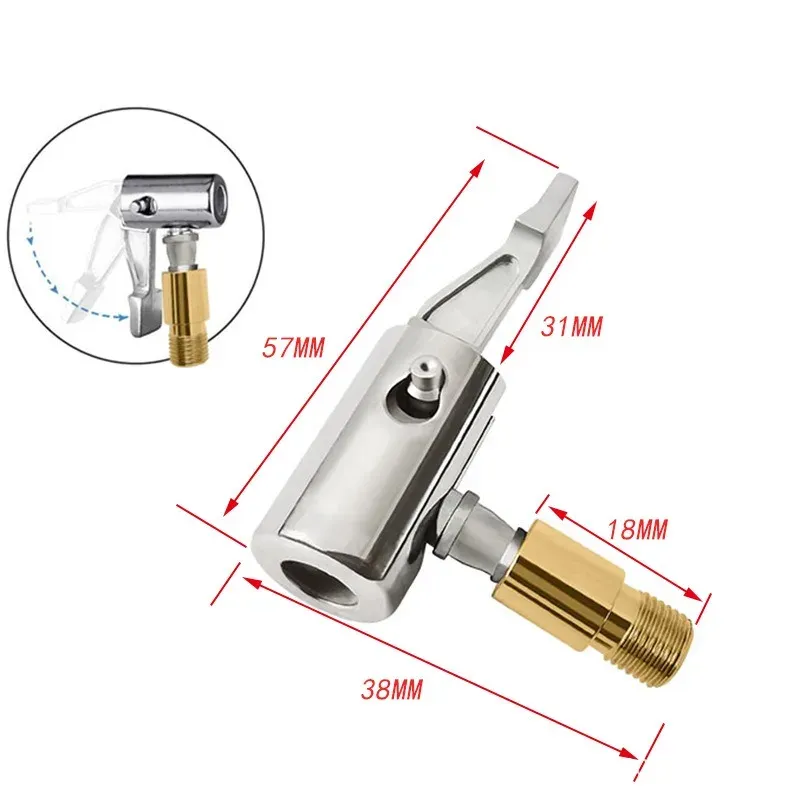 Gonfleur portatif pour pneus de voiture avec fonction de réparation automatique et connecteur d'embout 3