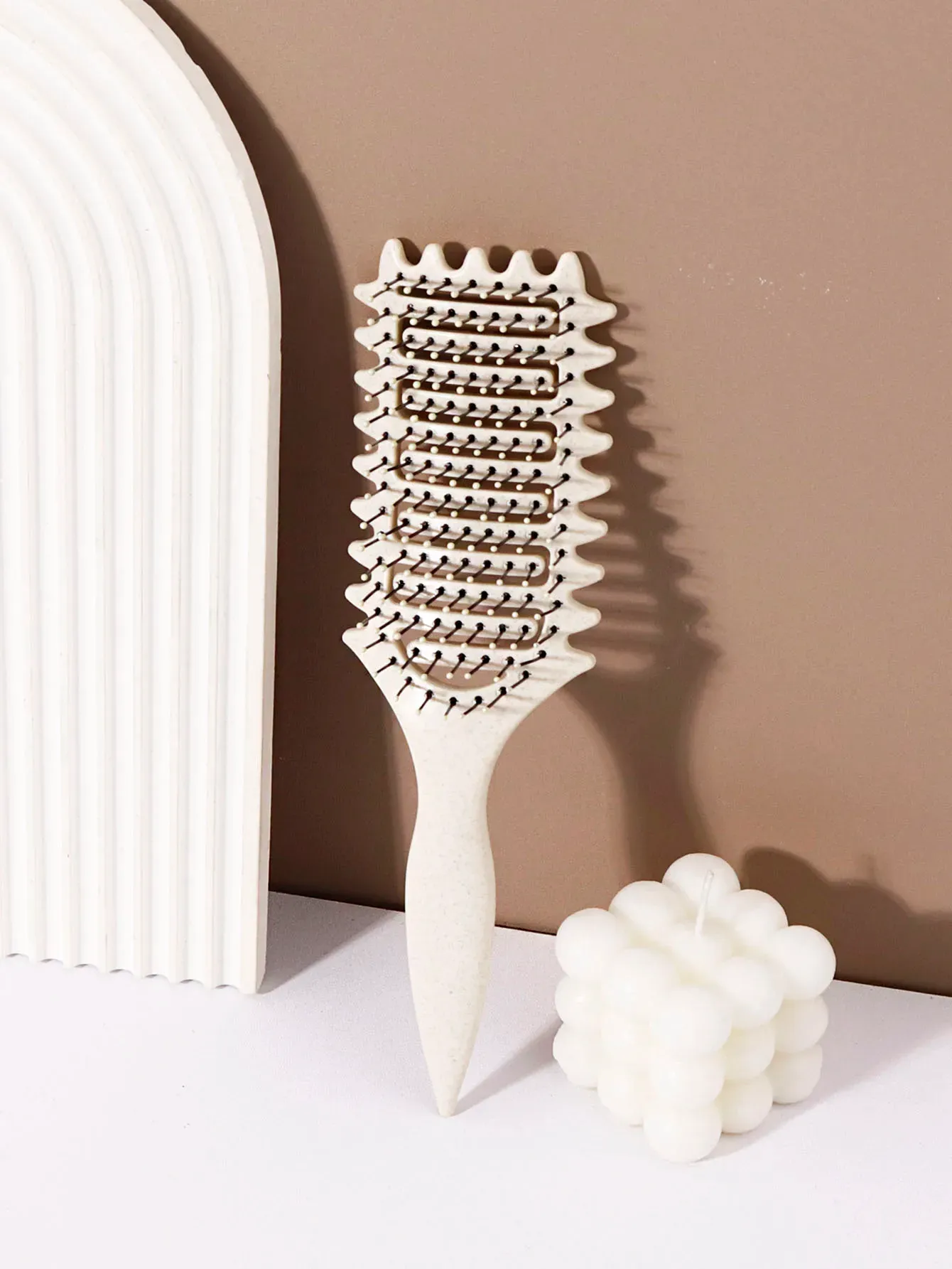 Brosse coiffante pour boucles, résultat