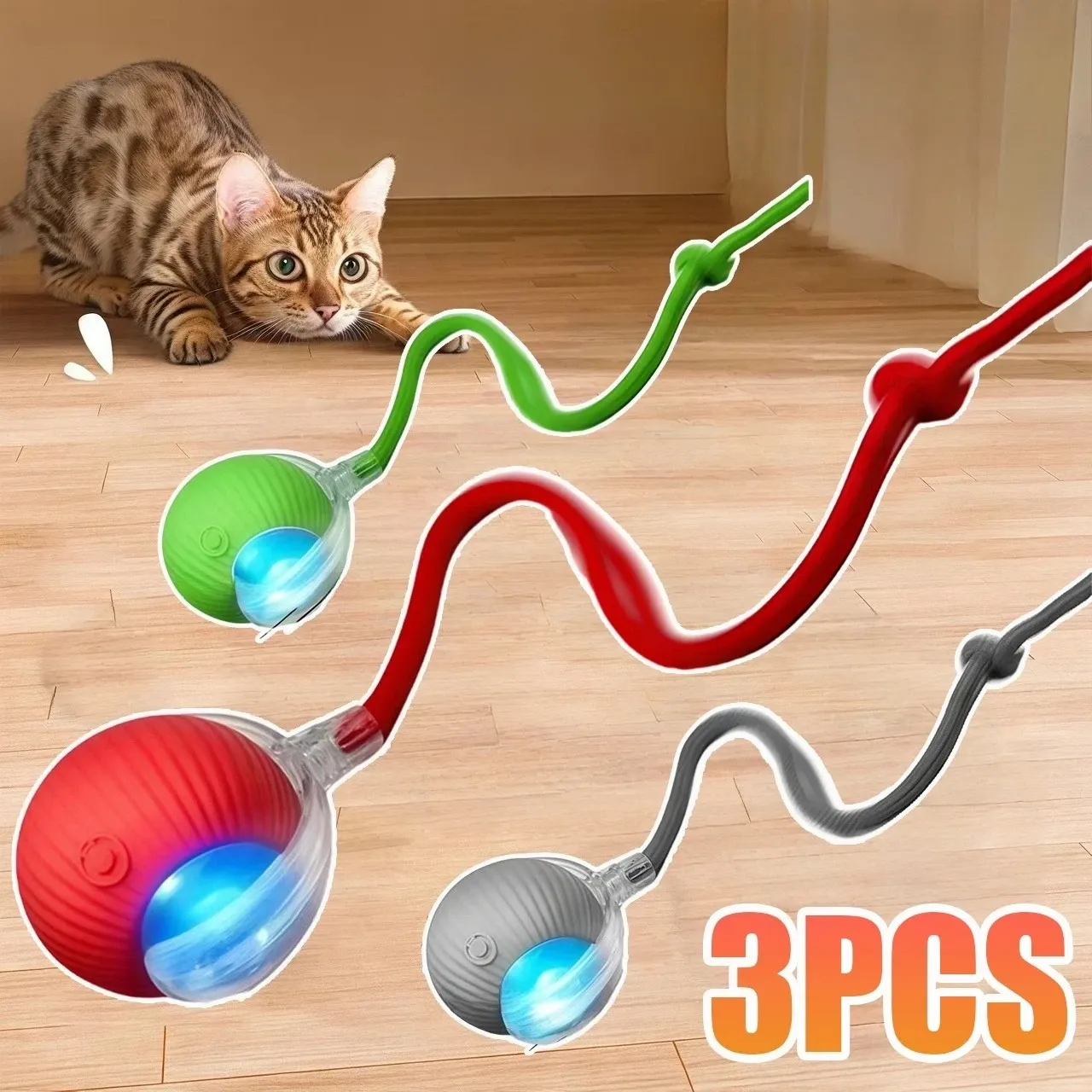 Jouet interactif automatique pour chat avec fausse queue imitant une souris, rechargeable