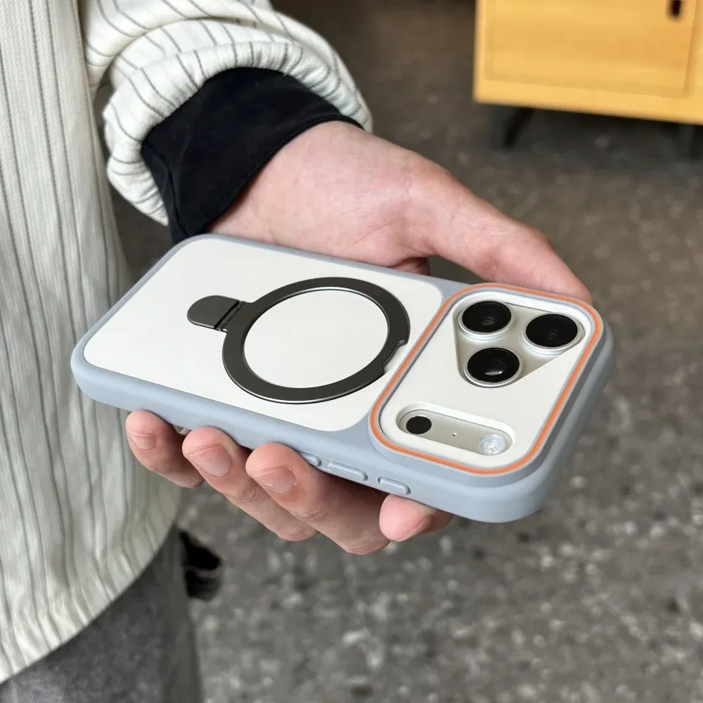 Support de téléphone en métal de luxe, compatibilité coque MagSafe