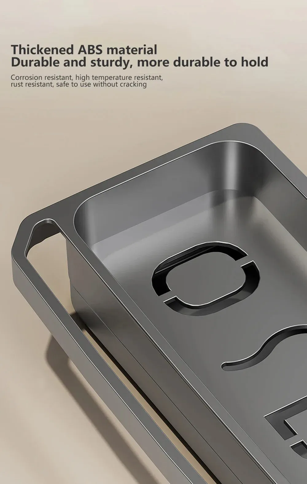 Organisateur d'évier de cuisine installé sur un évier