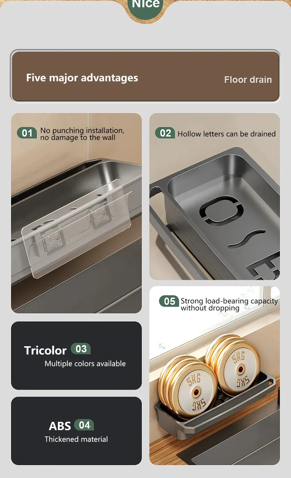 Organisateur d'évier de cuisine en situation