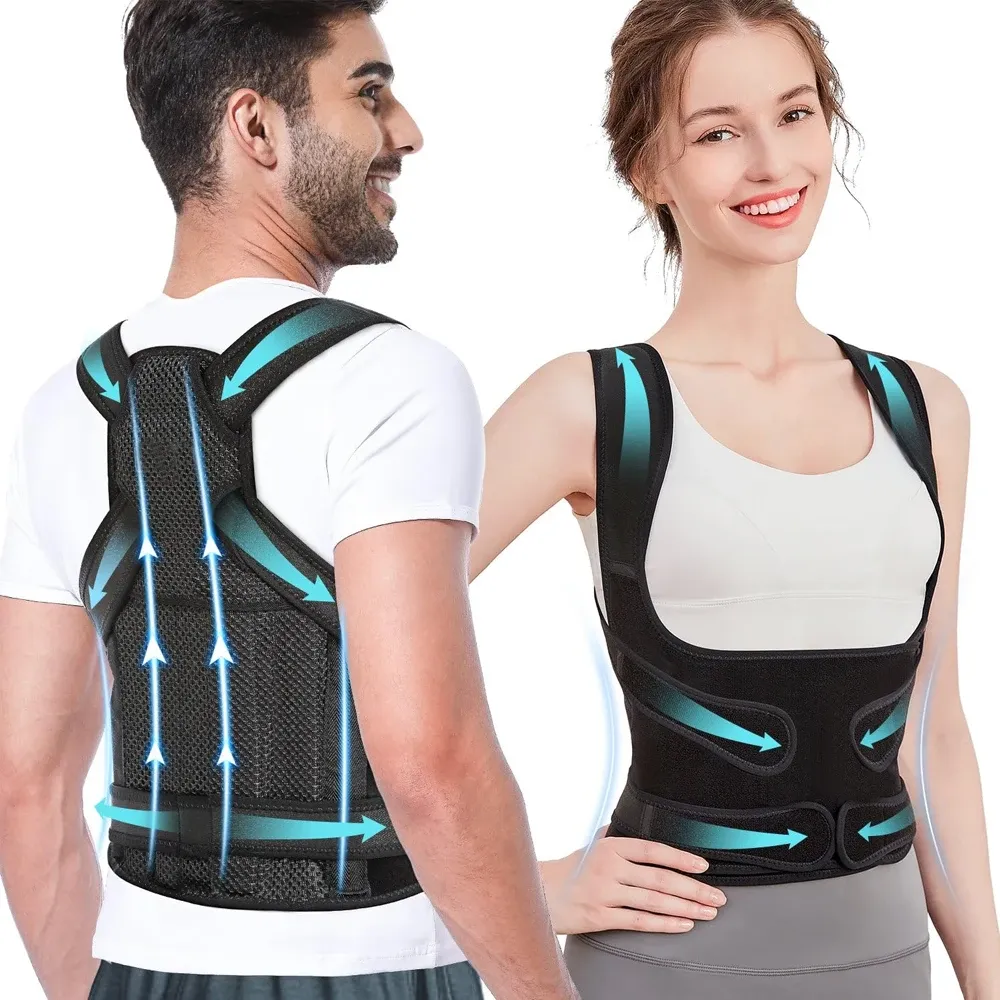 Correcteur de posture, détails du tissu