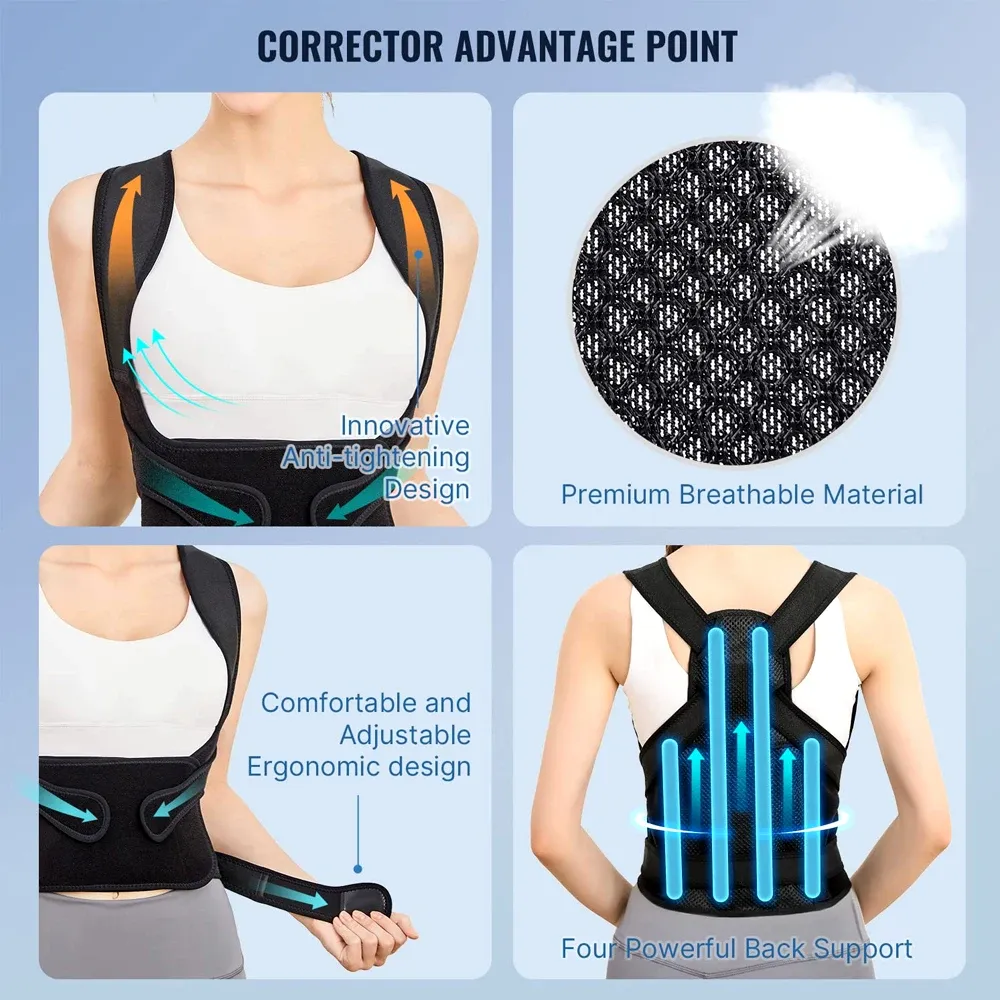 Correcteur de posture, confort