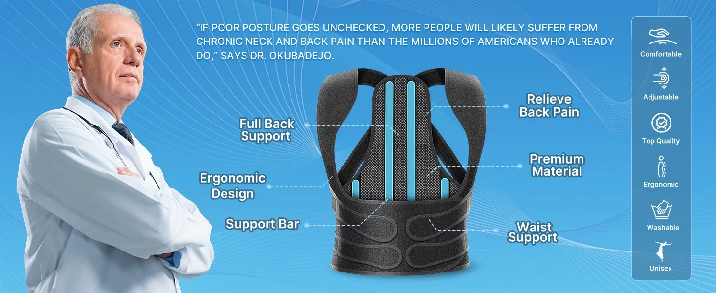 Correcteur de posture dorsal
