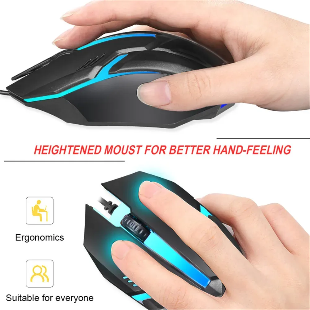 Souris de jeu en situation d'utilisation